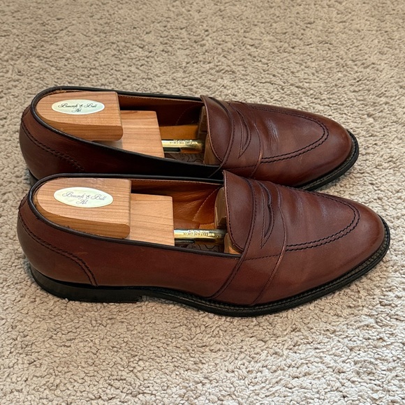 Alden 686 Last Full Strap Calf Leather Loafers Size 10.5 B/D Split Last - Picture 2 of 9